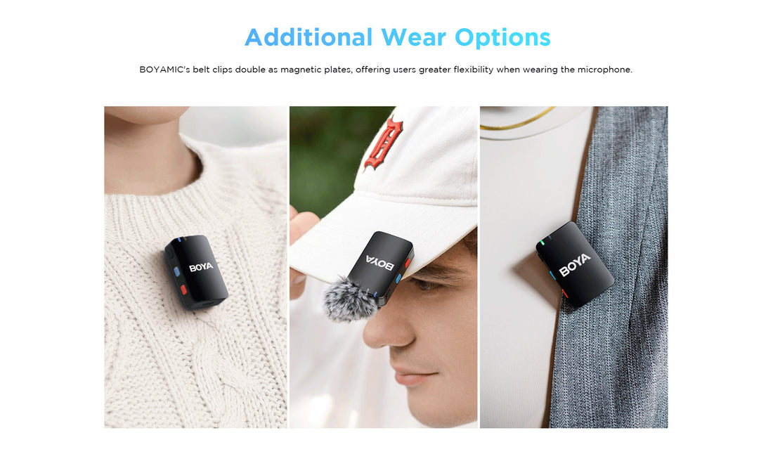 BOYAMIC All-in-One Dual Wireless Mic with On-Board RecodingWith 3 Year Warranty
