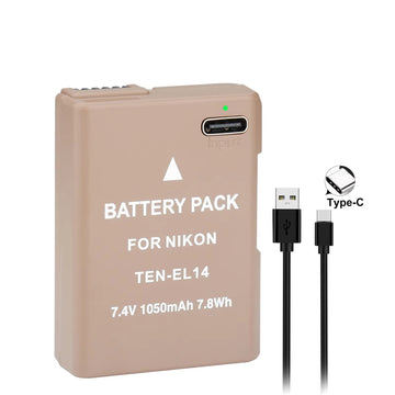 Caisi A+ Battery Nikon EL EL 14a with C type Charging Port (950mah)