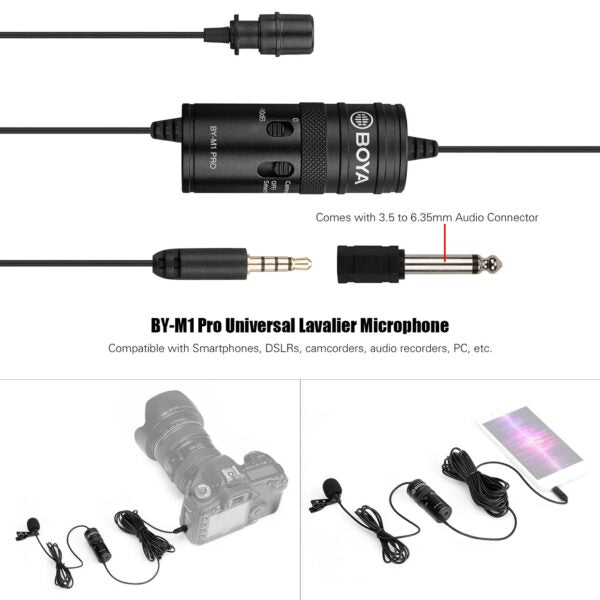 Boya BY-M1 Pro Lavalier Microphone With 3 Year Warranty