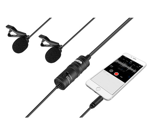 Boya BY-M1DM Dual Lavalier Microphone With 3 Year Warranty