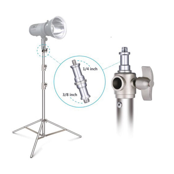 Imported Silver Studio Light Stand