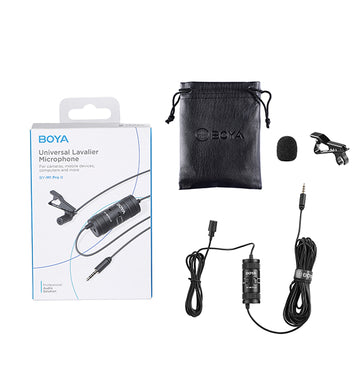 Boya BY-M1 Pro Ⅱ Universal Lavalier Microphone with 3 year warranty