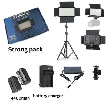 Professional LED 800 PRO With Dual Batteries Charger & 220 V Adatptor (KIT)